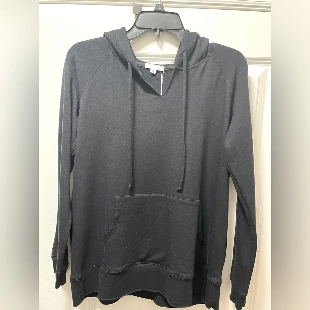 NWT. $158R  Johnny Was Calme Hoodie W/Glitter Stripe On Sleeves. Size Sm… - Picture 2 of 6